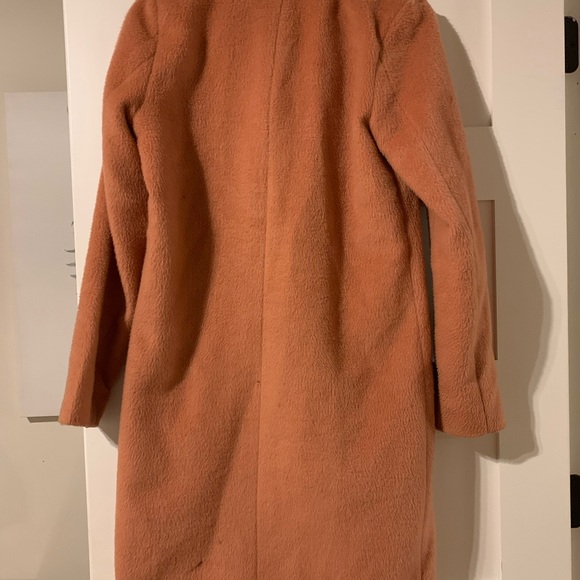 Peachy pink car coat, size small - Picture 3 of 11